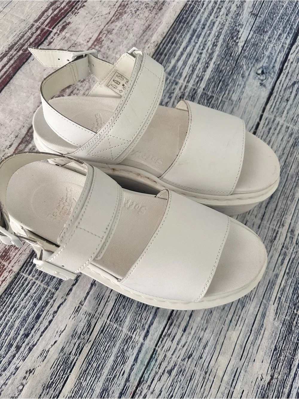 Dr. Marten Voss Mono Leather Platform Strap Sandals